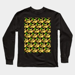 Yellow Foods Pattern Long Sleeve T-Shirt